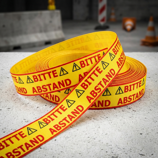 Exclusive "Please Keep Your Distance" Tape – High-Visibility Warning Tape – 25mm