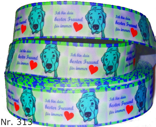 Exklusives  Bester Freund für immer -Band mit Labrador & Pastelltönen – 25mm