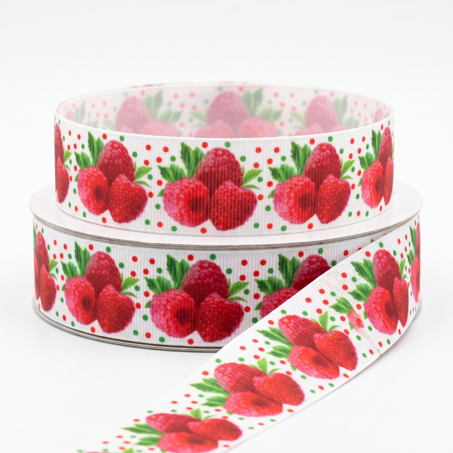 Fresh Raspberry Garden Ripsband 22mm