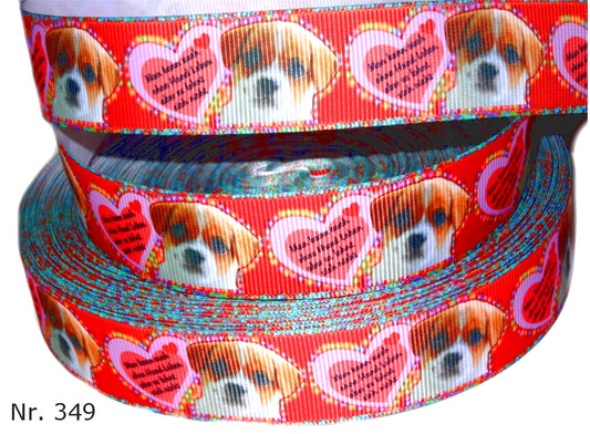 Exklusives  Man kann auch ohne Hund leben…  Jack-Russell-Welpen - Band – 25mm