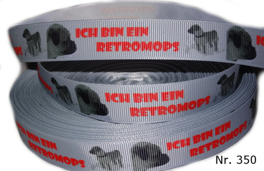 Exklusives  Retromops - Band in Nostalgischem Stil – 22mm