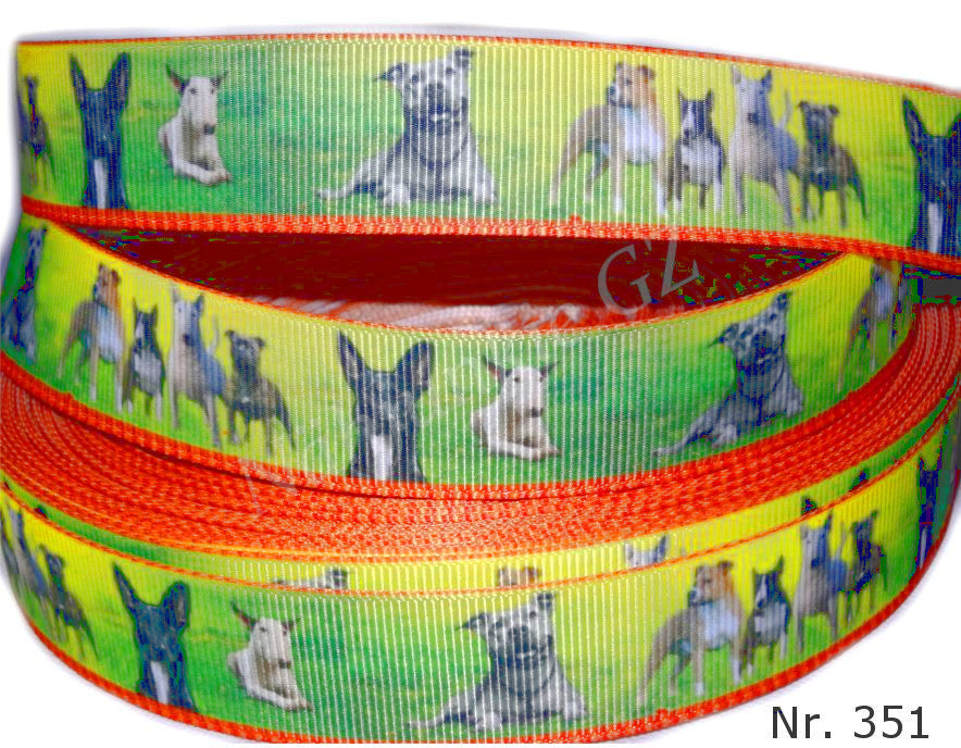 Exklusives  Freundliche Vierbeiner -Band – Hunde im liebevollen Design – 22mm