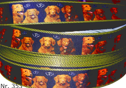 Exklusives  Nova Scotia Duck Tolling Retriever - Band mit Herzen – 22mm