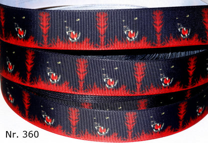 Exklusives  Schwarzer Jaguar - Band mit leuchtenden Akzenten – 25mm