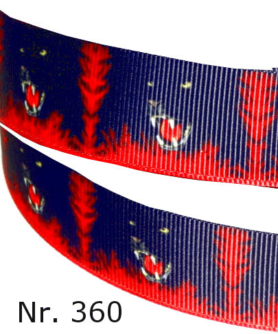 Exklusives  Schwarzer Jaguar - Band mit leuchtenden Akzenten – 25mm