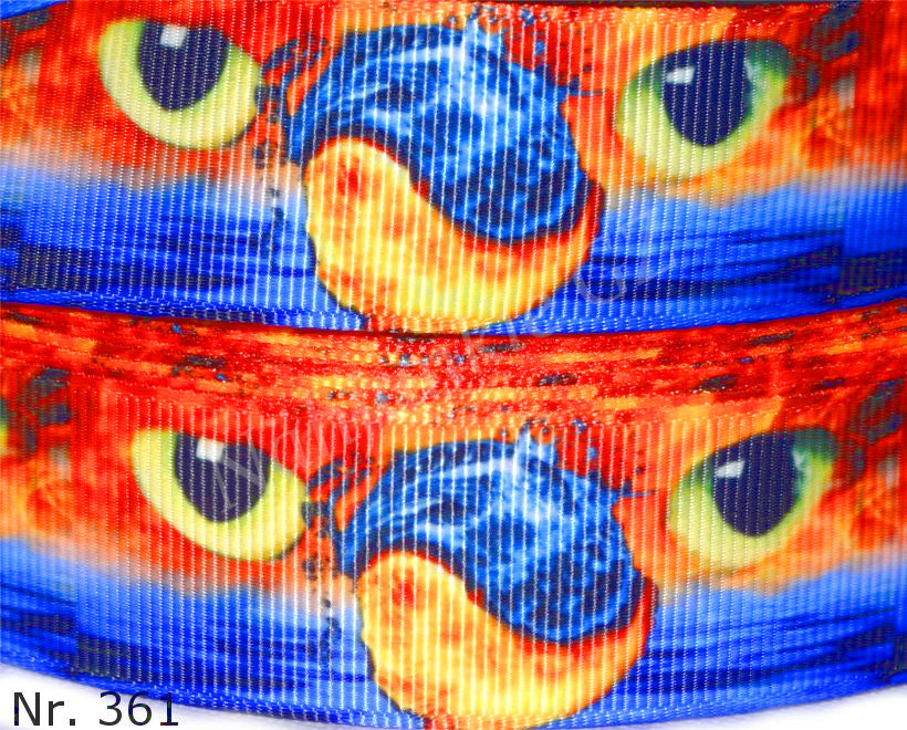 Exklusives  Feuer & Wasser Yin-Yang - Band mit Katzenaugen – 25mm