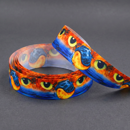 Exklusives  Feuer & Wasser Yin-Yang - Band mit Katzenaugen – 25mm