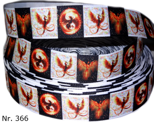 Exklusives  Phönix auf Schachbrettmuster - Band – 22mm