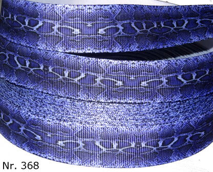 Exklusives  Blaues Schlangenmuster -Band – 22mm