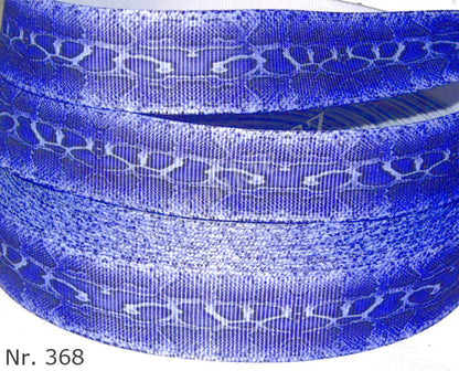 Exklusives  Blaues Schlangenmuster -Band – 22mm