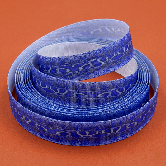 Exklusives  Blaues Schlangenmuster -Band – 22mm