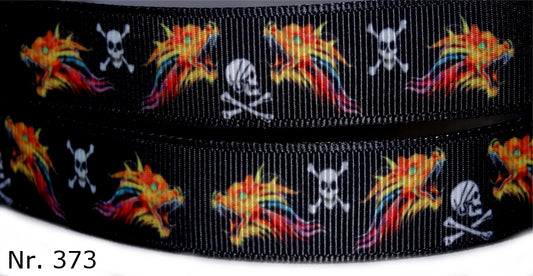 Exklusives  Chinesische Drachen & Totenköpfe -Band – 16mm