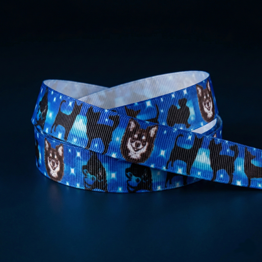 Exklusives  Chihuahua im Sternenhimmel -Band – 16mm