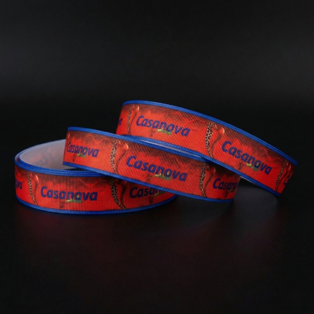 Exklusives  Casanova -Band mit Herzen & Rose – 25mm