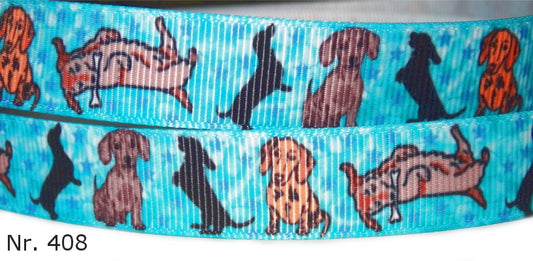 Exklusives  Dackel im Wasser -Band – 16mm