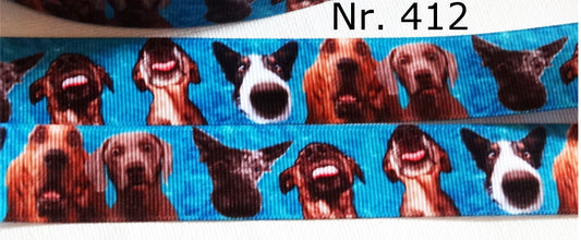 Exklusives  Poolparty - Hunde - Band mit Wasser - Hintergrund – 25mm