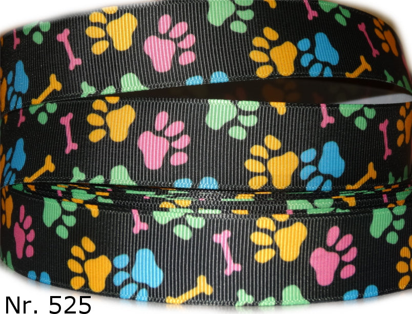 Pfoten und Knochen bunt