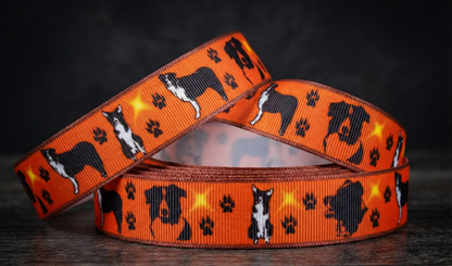Exklusives  Border Collie & Pfoten -Band – 22mm
