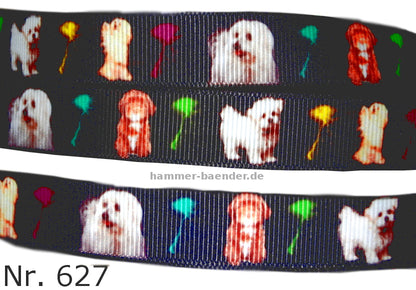 Exklusives Hunderassen - Band – 16mm | Kleine Hunderassen auf schwarzem Hintergrund