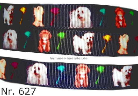 Exklusives Hunderassen - Band – 16mm | Kleine Hunderassen auf schwarzem Hintergrund