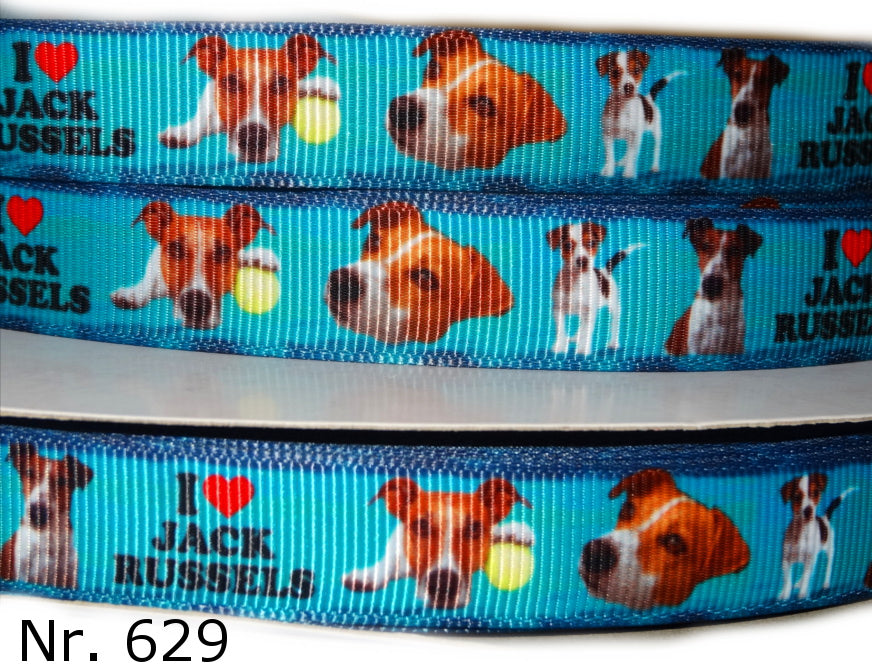 Exklusives  I Love Jack Russells -Band – 16mm