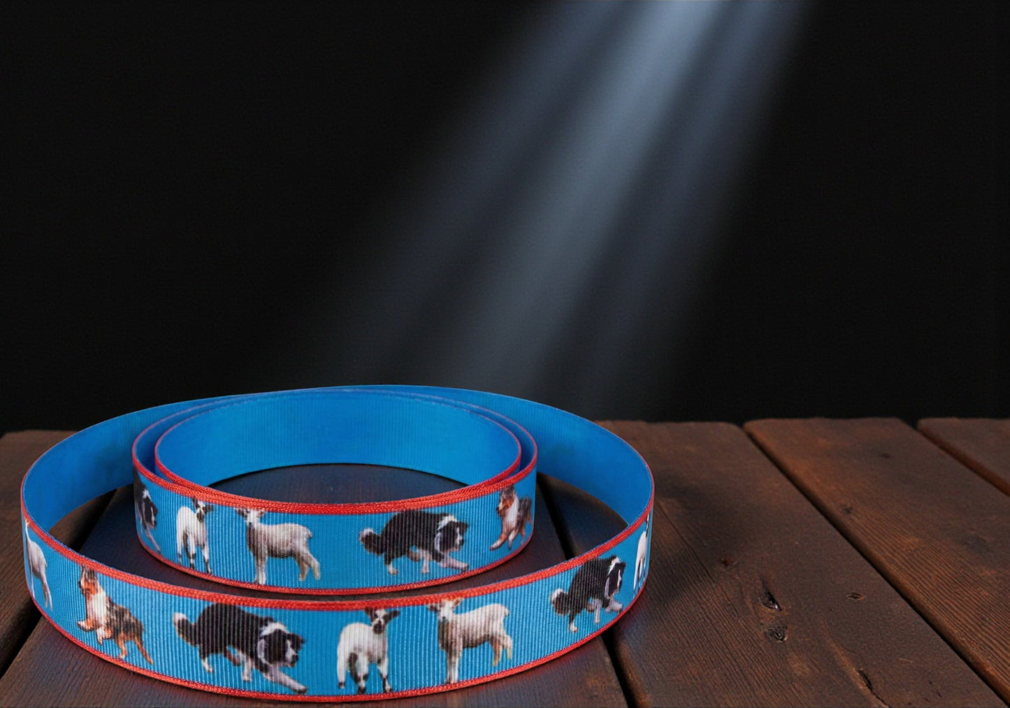 Exklusives  Hütehund -Band mit Border Collies & Australian Shepherds – 22mm