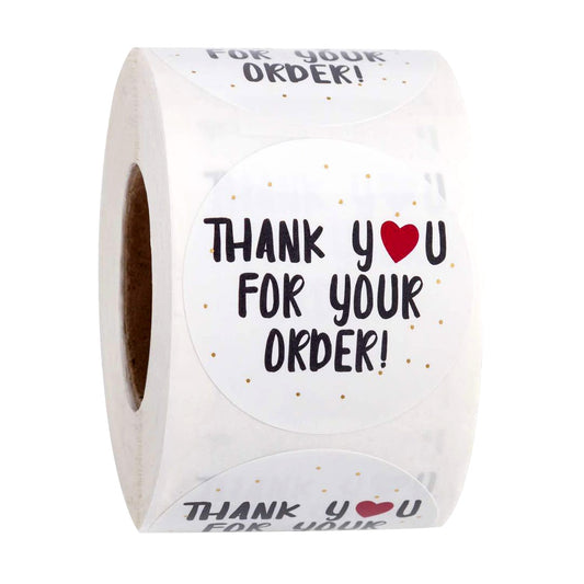 Weiße Etiketten - Aufkleber  Thank you for your order!