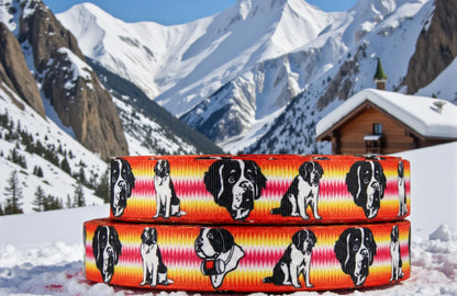Exklusives  Boho Bernhardiner -Band – 25mm