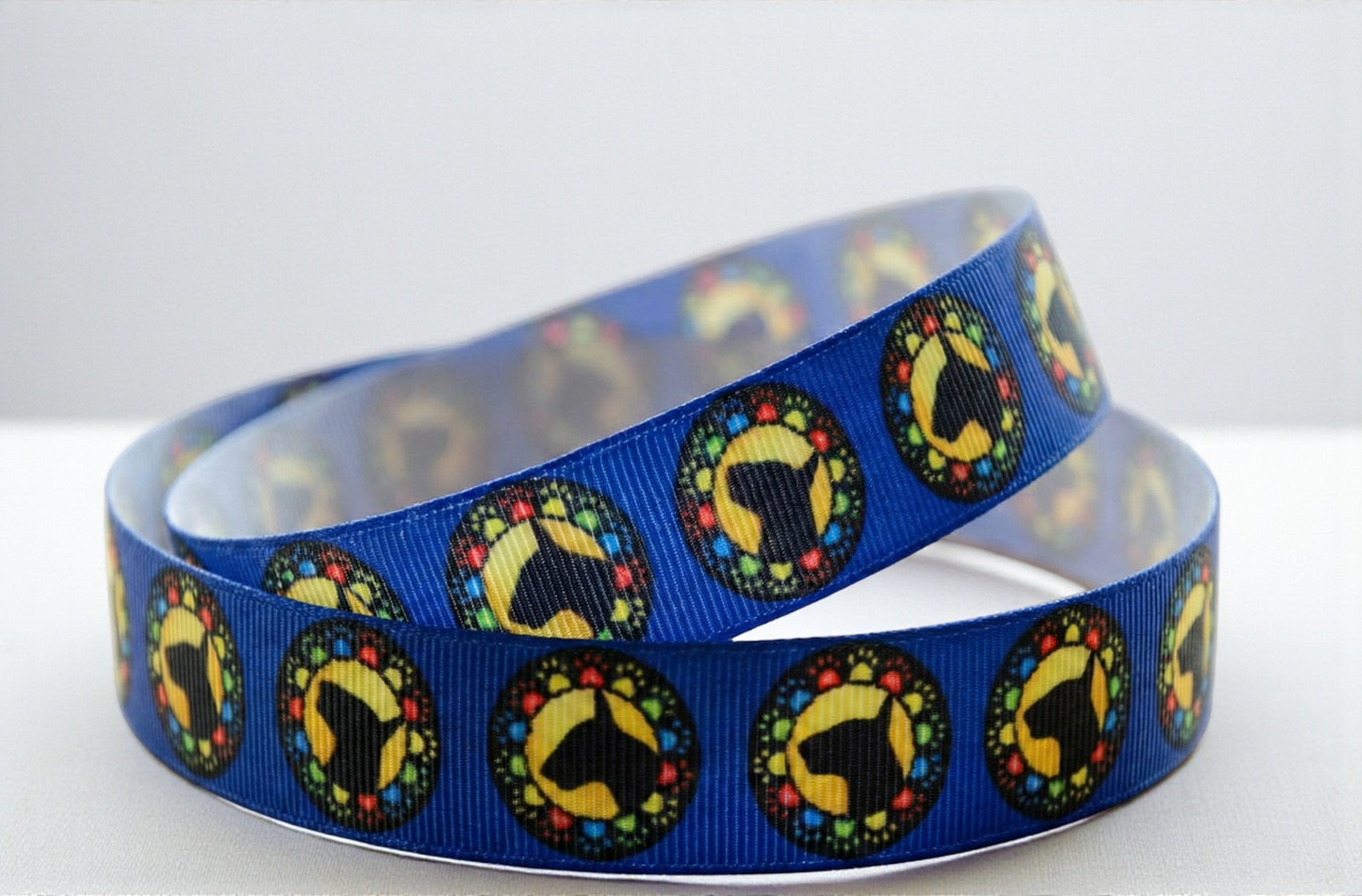 Exklusives  Bullterrier Pfotenkranz -Band – 22mm