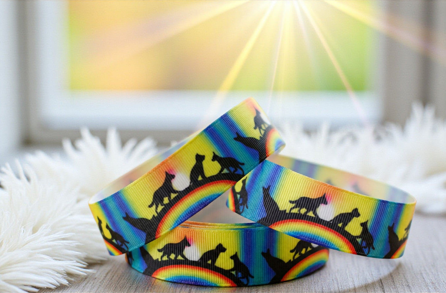 Exklusives  Regenbogenbrücke - Band – 22mm