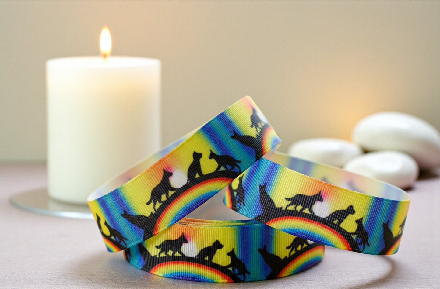 Exklusives  Regenbogenbrücke - Band – 22mm