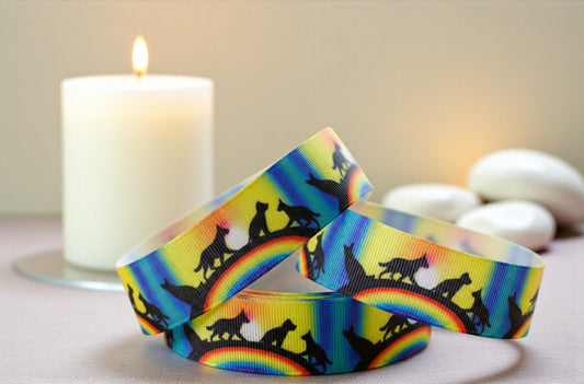 Exklusives  Regenbogenbrücke - Band – 22mm