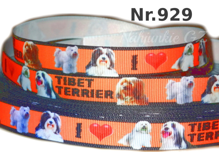 Exklusives  I Love Tibet Terrier - Band – 16mm