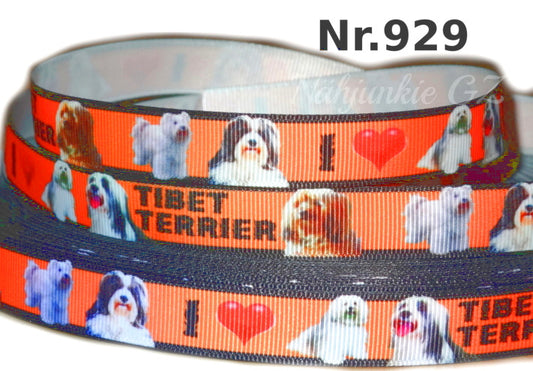 Exklusives  I Love Tibet Terrier - Band – 16mm