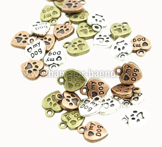 Verschiedene Anhänger Thema Hund