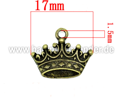 Anhänger  Krone  Antik Bronze
