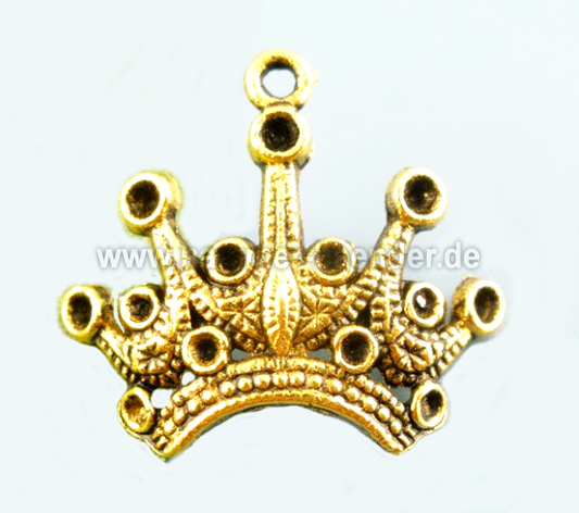 Anhänger  Krone Golden