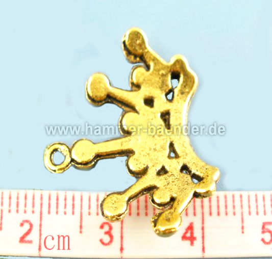 Anhänger  Krone Golden