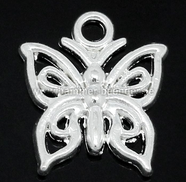 Anhänger Schmetterling Versilbert