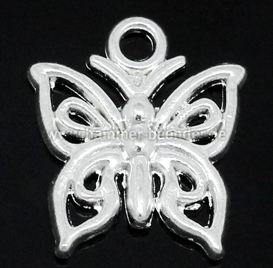 Anhänger Schmetterling Versilbert