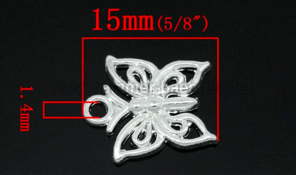 Anhänger Schmetterling Versilbert