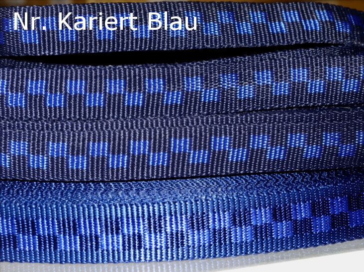 Gurtband Doppelseitig Kariert in verschiedene Farben