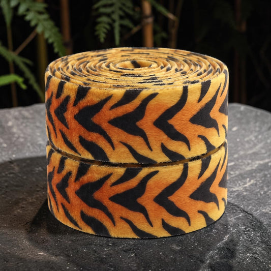 🐯 Wildes Tiger Animal-Print Samtband für tierisch gute Designs 🐅 in 22mm