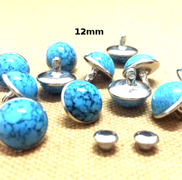 Niete Malachit Blau und Grün