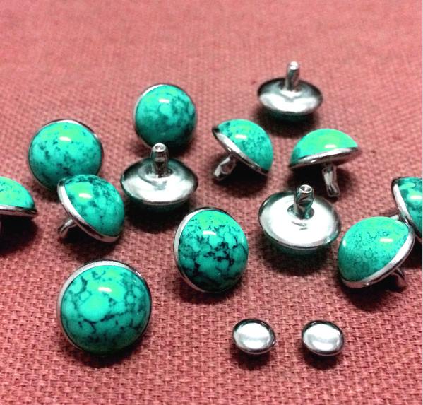 Niete Malachit Blau und Grün