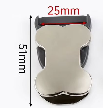 Premium Knochen Klickverschluss | Chrom-Finish, Leichtgewicht