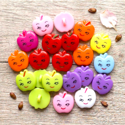 Plastic button Apple