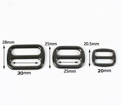 Schieber aus Metall, Stark in Schwarz