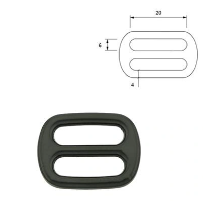 Schieber aus Metall, Stark in Schwarz