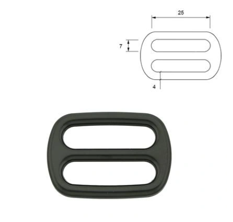 Schieber aus Metall, Stark in Schwarz